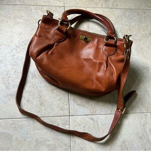 J. Crew brown leather bag - crossbody optional